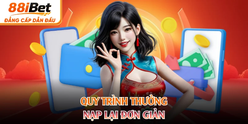 Quy trình thưởng nạp lại đơn giản